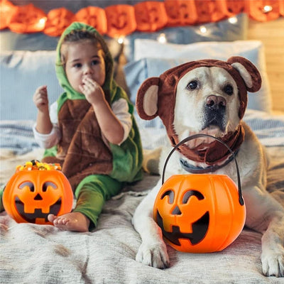 Plastic Halloween Pumpkin Buckets