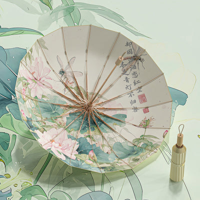 New Chinese retro folding umbrella