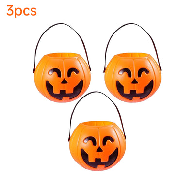 Plastic Halloween Pumpkin Buckets