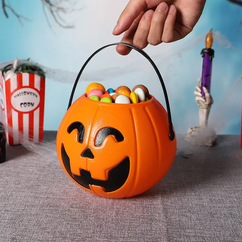 Plastic Halloween Pumpkin Buckets