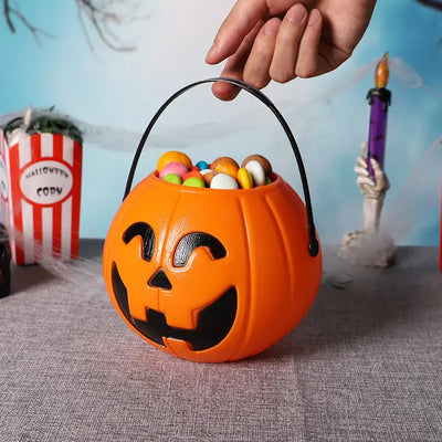 Plastic Halloween Pumpkin Buckets