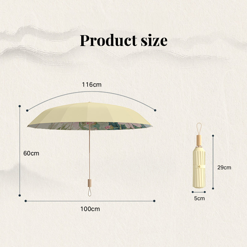 New Chinese retro folding umbrella