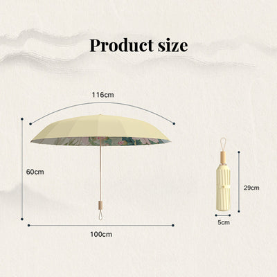 New Chinese retro folding umbrella