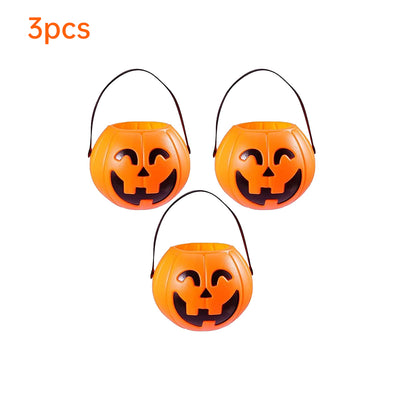 Plastic Halloween Pumpkin Buckets