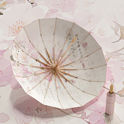 New Chinese retro folding umbrella