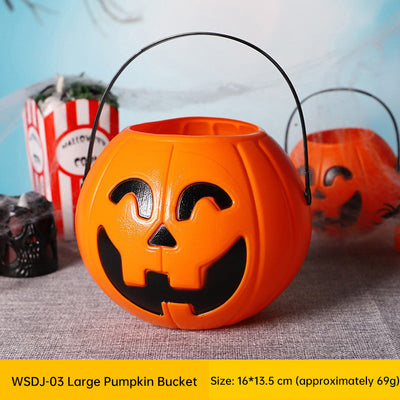 Plastic Halloween Pumpkin Buckets