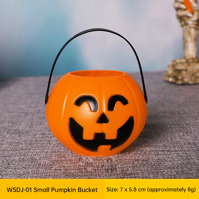 Plastic Halloween Pumpkin Buckets