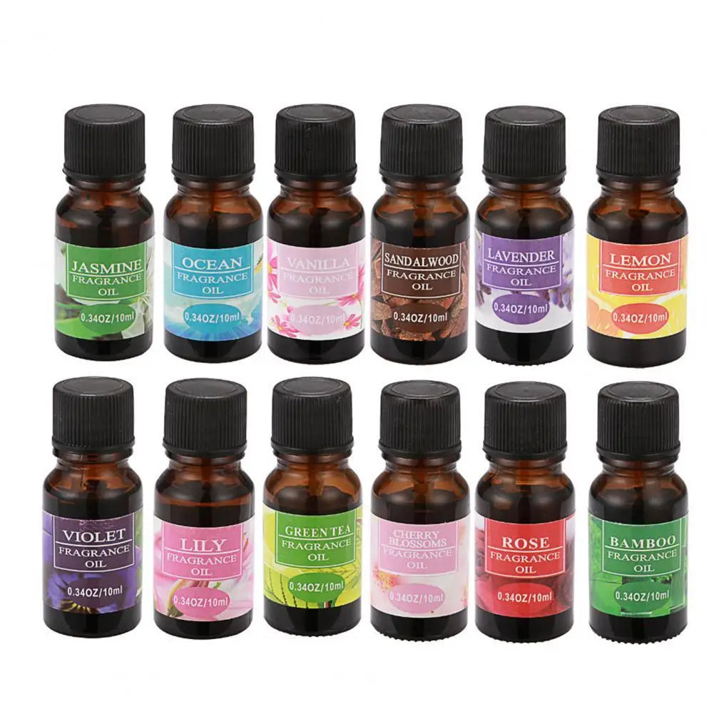 Dropshipping 10ml Fragrance Oil Long Lasting Water Soluble Plant Extract Flower Natural Aromas Essential Oil for Diffuser