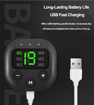 Portable USB Charging Waist Massager Shaper Belt Electric Arm Hip Leg Trainer Weight Loss Shaping Fitness Massager Equipment