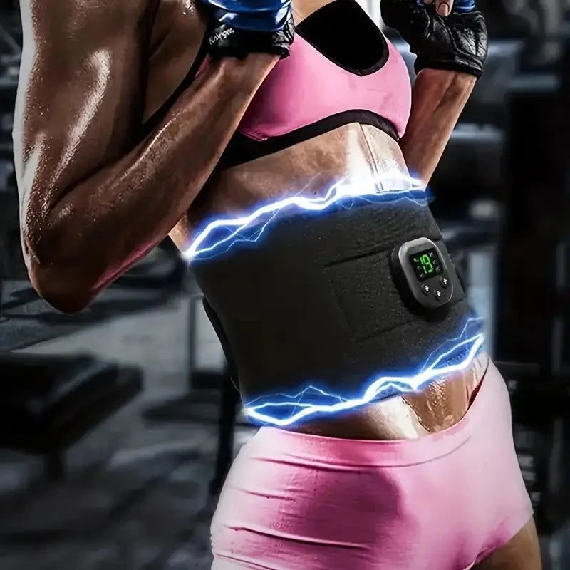 Portable USB Charging Waist Massager Shaper Belt Electric Arm Hip Leg Trainer Weight Loss Shaping Fitness Massager Equipment