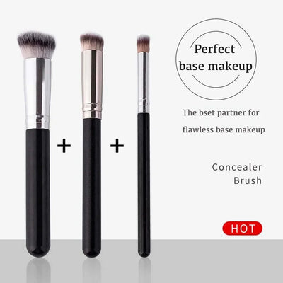 1/3Pcs Makeup Brushes Professional Foundation Concealer Angled Seamless Cover Cosmetics Contour Brush Beauty Tools