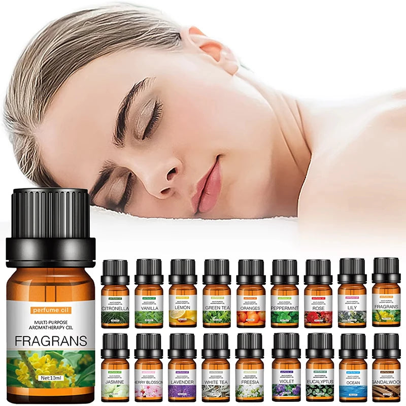 Flower Fruit Essential Oil Water-soluble Relieve Stress For Aroma Diffuser Lamp Humidifier Air Freshening Aromatherapy 2025