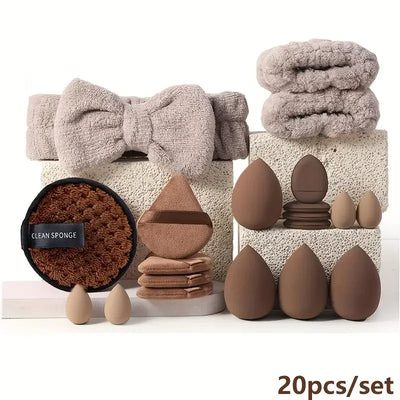 20/40 Piece Beauty Set, Makeup Tool Set, Makeup Brush Set, Full Makeup Brush Foundation Brush Tool Set with Face Wash Tools