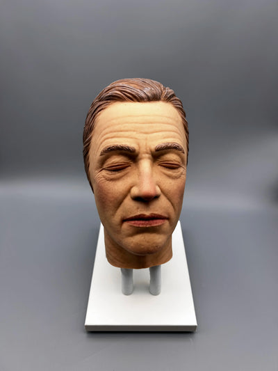 Male Realistic Injection Mannequin Face Training Model Training Head for Facial Injections Light Skin with Masculine Features