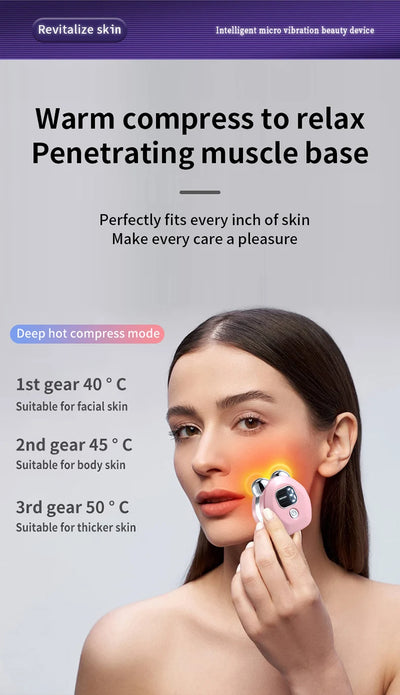 Facial three in one beauty massager, used for skin care, improving, firming, firming, and smoothing