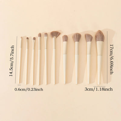 Ten makeup brushes set brush highlight eye shadow brush soft bristle brush beauty tools