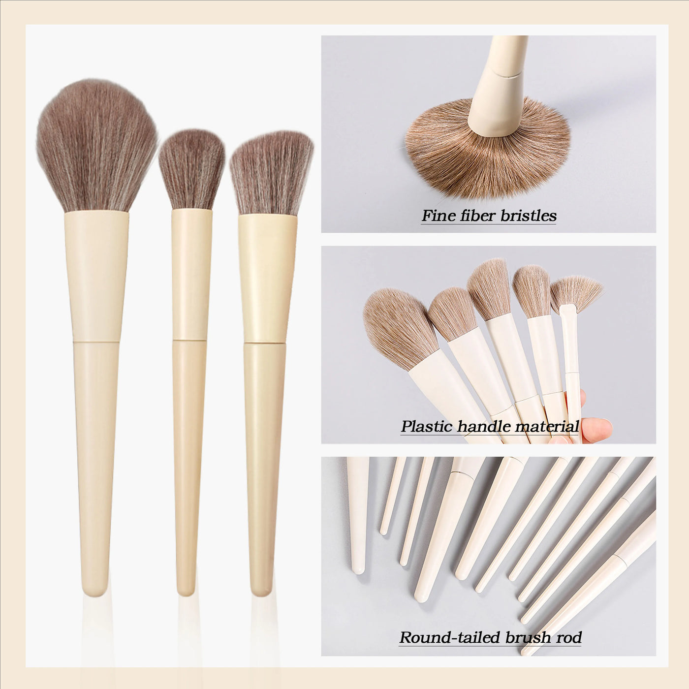 Ten makeup brushes set brush highlight eye shadow brush soft bristle brush beauty tools