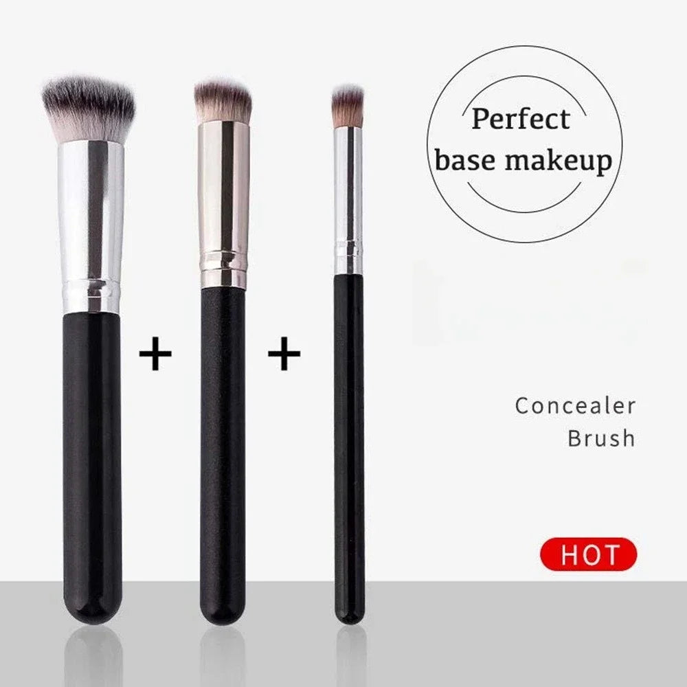 1/3Pcs Makeup Brushes Professional Foundation Concealer Angled Seamless Cover Cosmetics Contour Brush Beauty Tools
