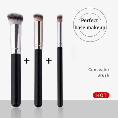 1/3Pcs Makeup Brushes Professional Foundation Concealer Angled Seamless Cover Cosmetics Contour Brush Beauty Tools