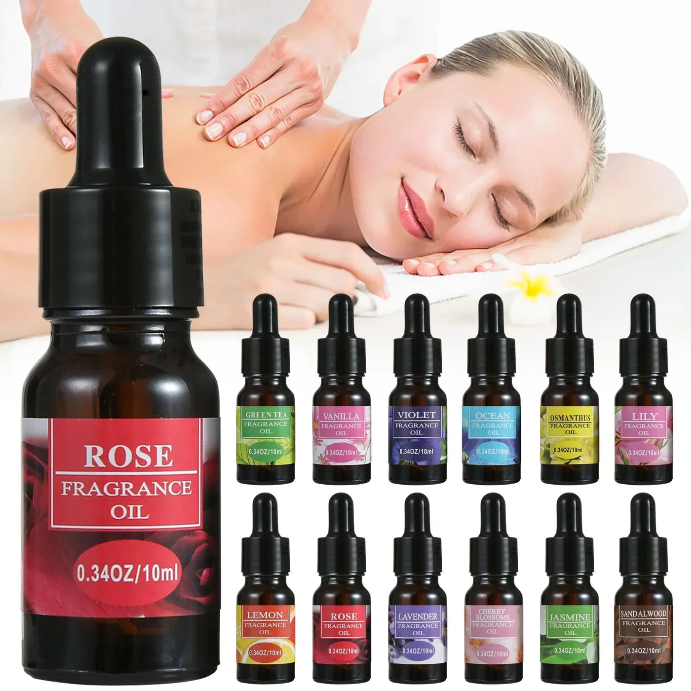 10ml Various Fragrances Aromatherapy Oil For Aromatherapy Diffuser Oil Burner Humidifier Air Fresh Agent Living Room Bedroom Toi