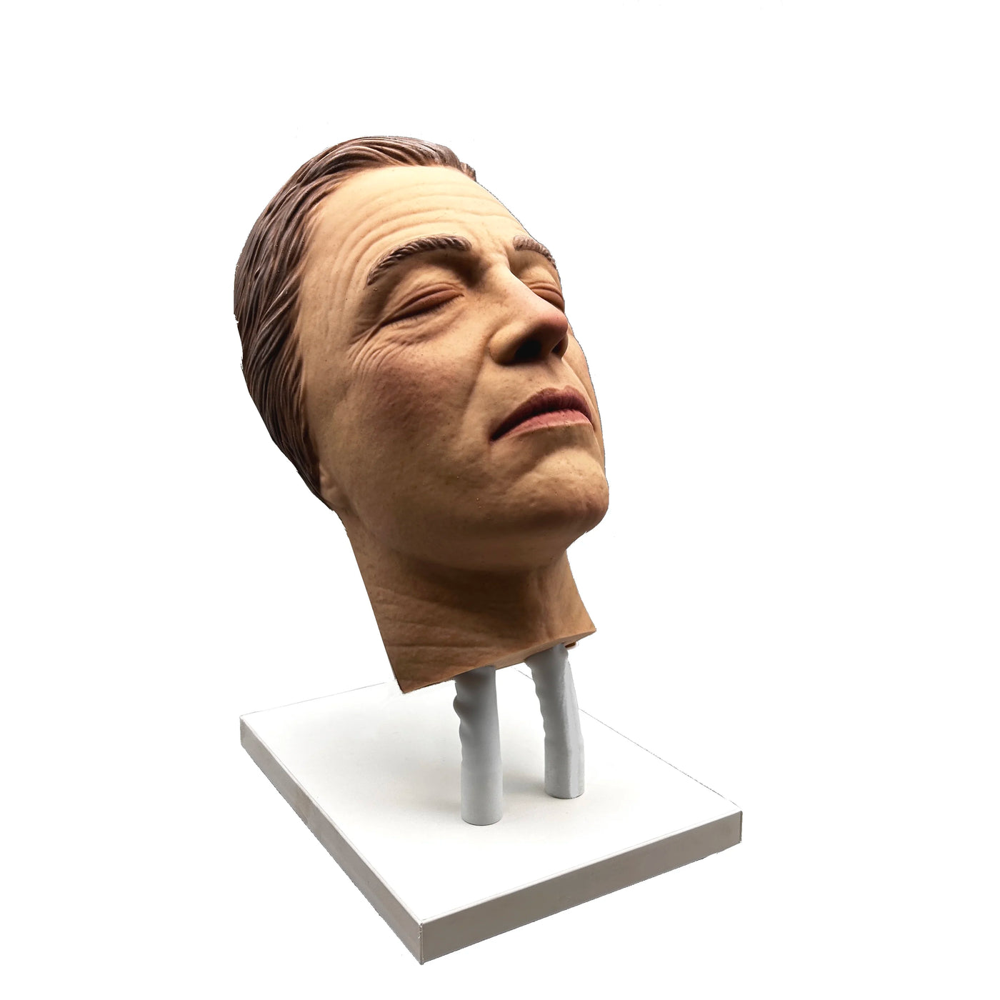 Male Realistic Injection Mannequin Face Training Model Training Head for Facial Injections Light Skin with Masculine Features