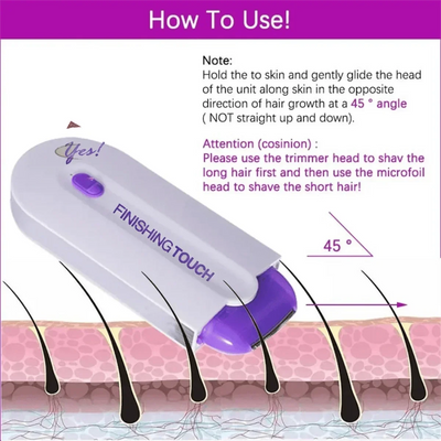 Professional Female Facial, Leg, Bikini, Hand, Body, Electric Shaver, Hair Removal Device