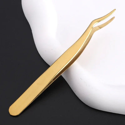 Eyelash Curler Beauty Tools Stainless Steel False Eyelash Aids False Eyelash Tweezers  eyelash tweezers   makeup tools