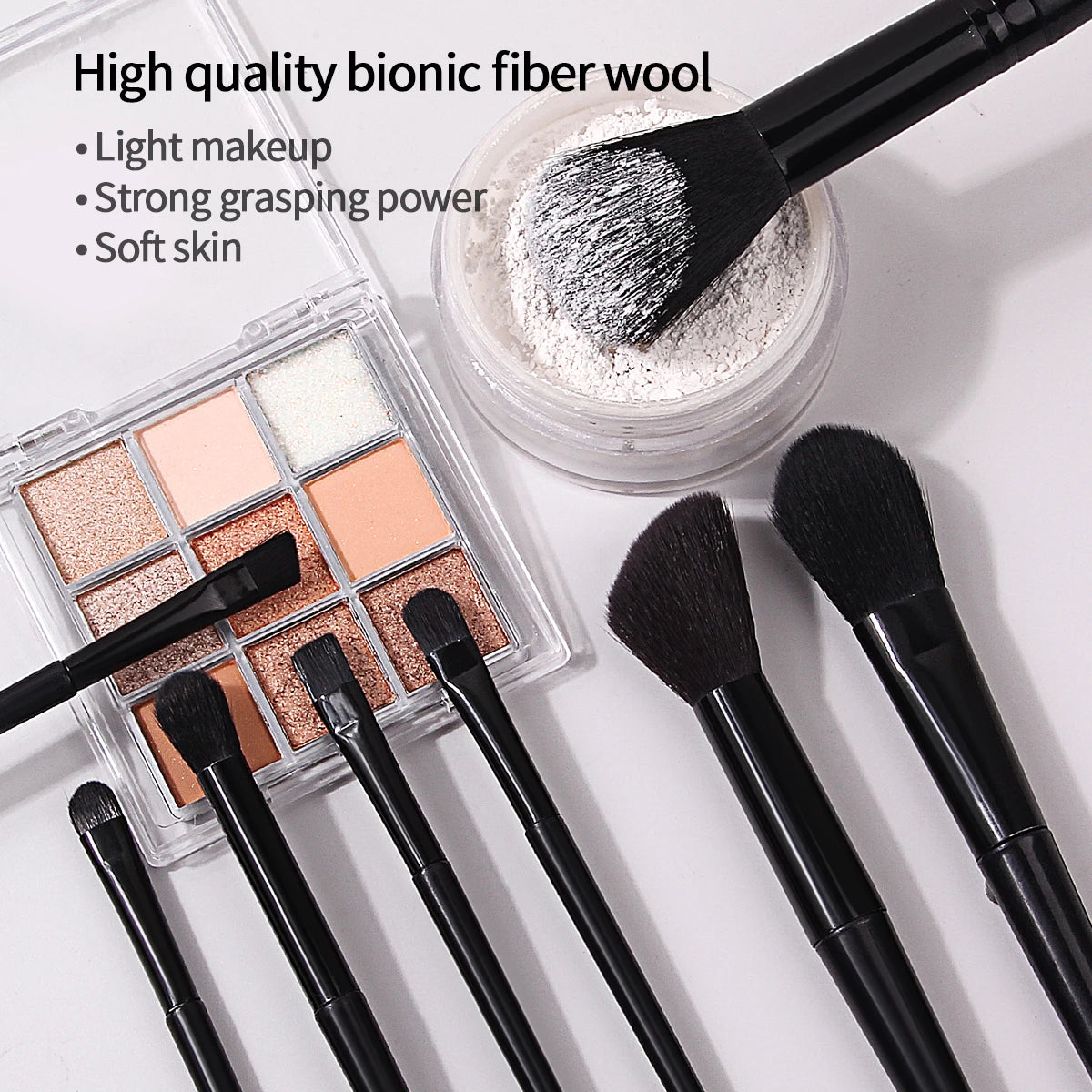 The 17-piece high-quality makeup brush set includes facial makeup brushes and beauty egg powder puffs, as well as beauty tools