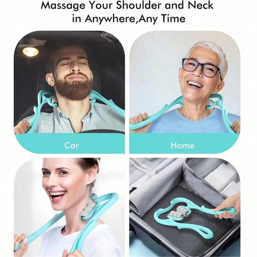 Portable And Easy To Use1pc Neck Massager, and  Neck Roller!