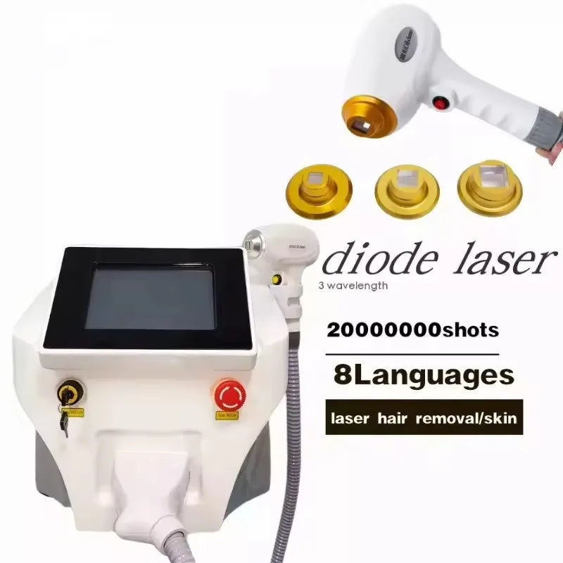 Diode Laser Hair Removal Laser Diode Machine 3000W Ice Platinum Body Permanent Painless Hair Removal Device