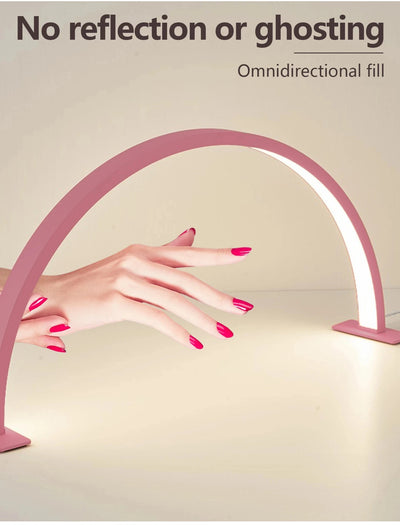 LED Nail Lamp Half Moon Beauty and Brightening Beauty Salon Desktop Lamp Eyelash Beauty Makeup Eye Care Nail Art Special Lights