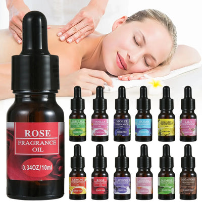 Dropper Fragrance Essential Oil Water Soluble Aromatherapy Aroma Diffuser Diffuser Essential Oil Candle Making Essence 10ml