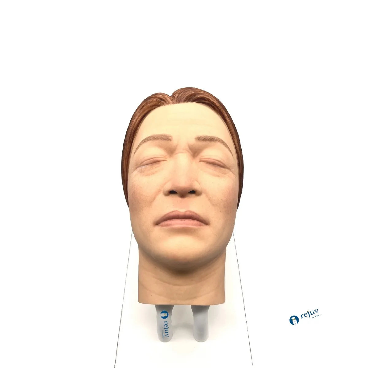 Male Realistic Injection Mannequin Face Training Model Training Head for Facial Injections Light Skin with Masculine Features