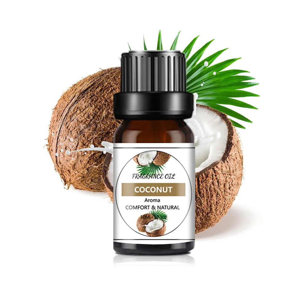 10ml Water-soluble Coco Essential Oil Humidifier Fragrance Oil Pure Natural Diffusive Aromatherapy Air Freshening Lemon Rose Oil