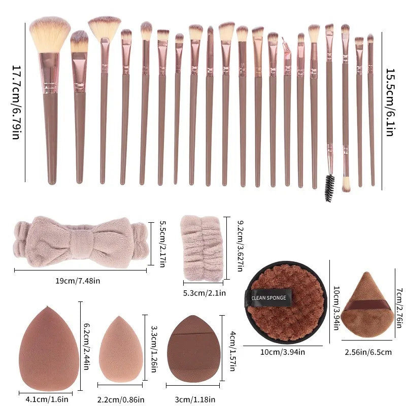 20/40 Piece Beauty Set, Makeup Tool Set, Makeup Brush Set, Full Makeup Brush Foundation Brush Tool Set with Face Wash Tools