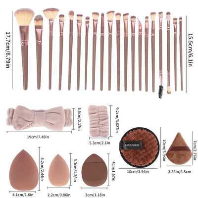 20/40 Piece Beauty Set, Makeup Tool Set, Makeup Brush Set, Full Makeup Brush Foundation Brush Tool Set with Face Wash Tools