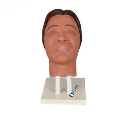 Male Realistic Injection Mannequin Face Training Model Training Head for Facial Injections Light Skin with Masculine Features