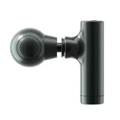 Portable electric muscle massage gun side view, designed for deep tissue massage, effective for muscle recovery and relaxation.