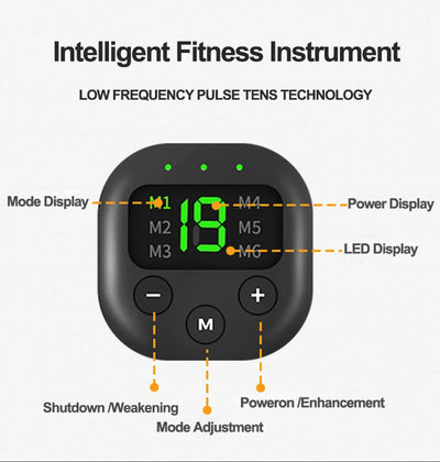 Portable USB Charging Waist Massager Shaper Belt Electric Arm Hip Leg Trainer Weight Loss Shaping Fitness Massager Equipment