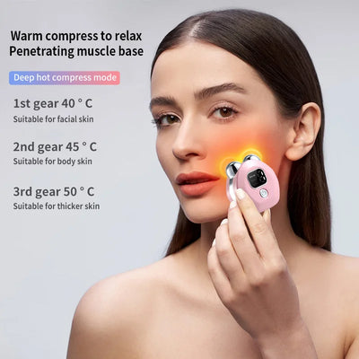 Facial three in one beauty massager, used for skin care, improving, firming, firming, and smoothing