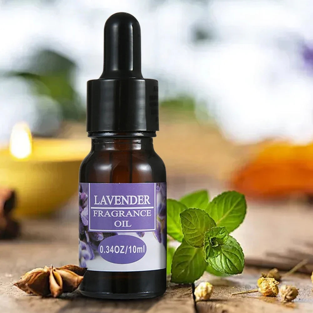 10ml Aromatherapy Essential Oil Long-lasting Rose Lavender Vanilla Jasmine Aroma Oil for Home Care Fragrance Humidifier Diffuser